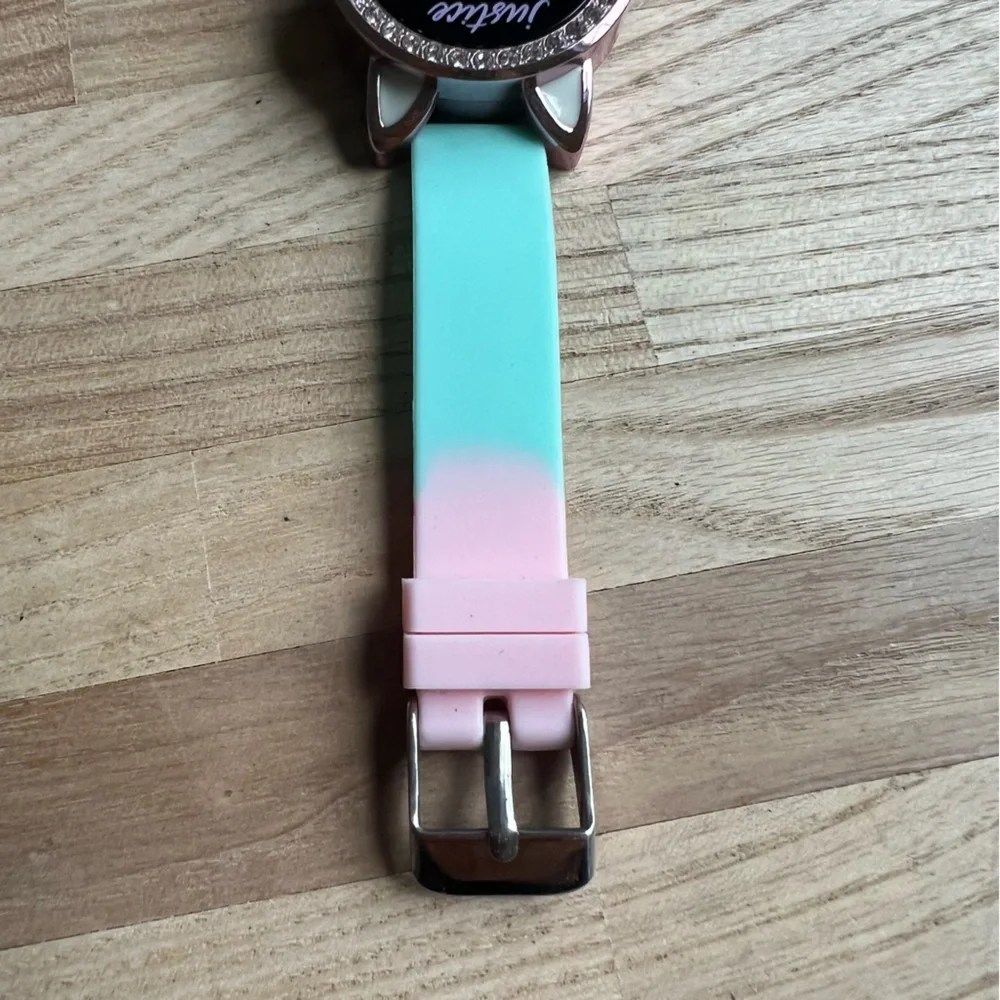Justice girls digital cat ombre rhinestone watch NEW BATTERY